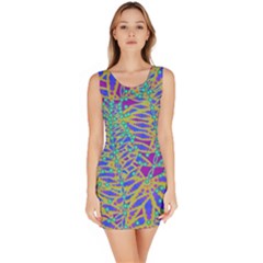 Abstract Floral Background Sleeveless Bodycon Dress by Nexatart