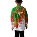 Digitally Painted Messy Paint Background Textur Hooded Wind Breaker (Kids) View2