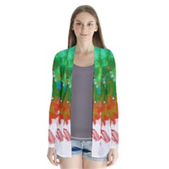 Digitally Painted Messy Paint Background Textur Cardigans by Nexatart