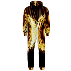 Flame Eye Burning Hot Eye Illustration Hooded Jumpsuit (men)  by Nexatart