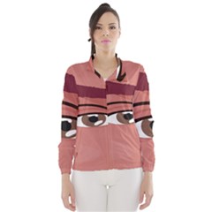 Eye Difficulty Red Wind Breaker (women) by Mariart