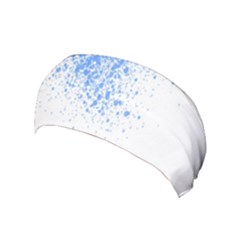 Blue Paint Splats Yoga Headband