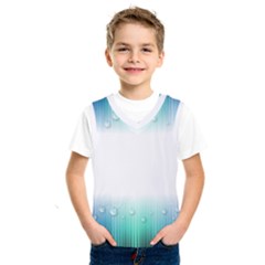 Blue Stripe With Water Droplets Kids  Sportswear by Nexatart