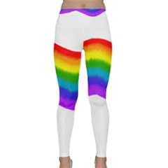 Watercolour Rainbow Colours Classic Yoga Leggings