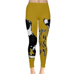 Dog Person Leggings  by Valentinaart