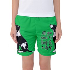 Dog Person Women s Basketball Shorts by Valentinaart