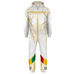 Coat Of Arms Of Republic Of Guinea  Hooded Jumpsuit (men)  by abbeyz71