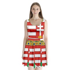  Medieval Coat Of Arms Of Hungary  Split Back Mini Dress  by abbeyz71