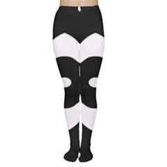 Black And White Pattern Background Women s Tights by Nexatart