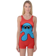 Creature Forms Funny Monster Comic One Piece Boyleg Swimsuit by Nexatart