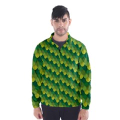 Dragon Scale Scales Pattern Wind Breaker (men) by Nexatart