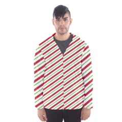 Stripes Striped Design Pattern Hooded Wind Breaker (men) by Nexatart