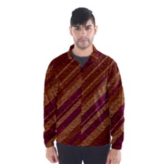 Stripes Course Texture Background Wind Breaker (men) by Nexatart