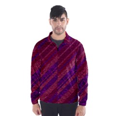 Stripes Course Texture Background Wind Breaker (men) by Nexatart