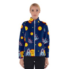 Rocket Ufo Moon Star Space Planet Blue Circle Winterwear by Mariart