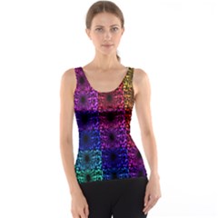 Rainbow Grid Form Abstract Tank Top by Nexatart