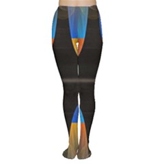 Black Cross With Color Map Fractal Image Of Black Cross With Color Map Women s Tights by Nexatart