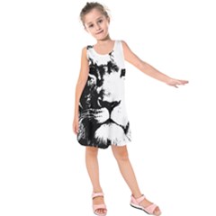 Lion  Kids  Sleeveless Dress by Valentinaart