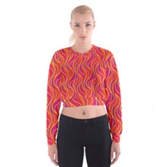 Pattern Cropped Sweatshirt by Valentinaart