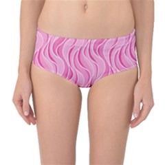 Pattern Mid-waist Bikini Bottoms by Valentinaart