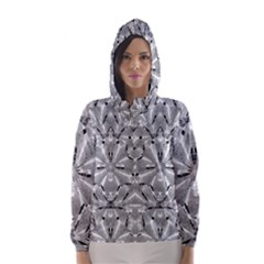 Modern Oriental Ornate Hooded Wind Breaker (women) by dflcprintsclothing