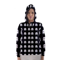 Emoji Baby Vampires Pattern Hooded Wind Breaker (women) by dflcprintsclothing