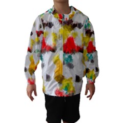 Colorful Paint Stokes           Hooded Wind Breaker (kids) by LalyLauraFLM