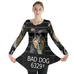 Bad Dog Long Sleeve Tunic  by Valentinaart
