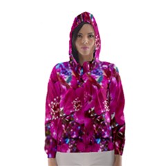 Pretty In Fuchsia 2 Hooded Wind Breaker (women) by dawnsiegler