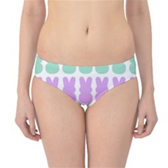 Happy Easter Rabbit Color Green Purple Blue Pink Hipster Bikini Bottoms by Mariart