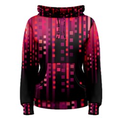 Line Vertical Plaid Light Black Red Purple Pink Sexy Women s Pullover Hoodie