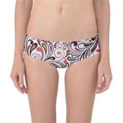 Colorful Abstract Floral Background Classic Bikini Bottoms by TastefulDesigns