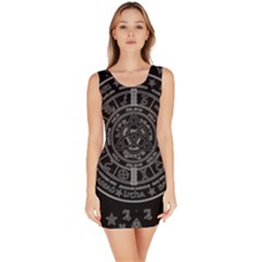 Witchcraft Symbols  Sleeveless Bodycon Dress by Valentinaart