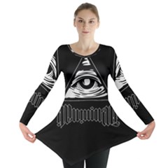 Illuminati Long Sleeve Tunic  by Valentinaart