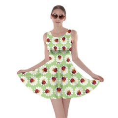 Ladybugs Pattern Skater Dress by linceazul