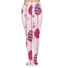 Flower Floral Mpink Frame Women s Tights by Mariart