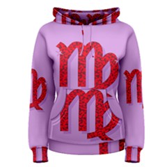 Illustrated Zodiac Purple Red Star Polka Women s Pullover Hoodie by Mariart