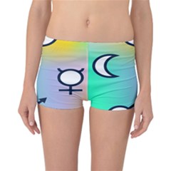 Illustrated Moon Circle Polka Dot Rainbow Reversible Bikini Bottoms by Mariart