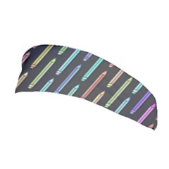 Pencil Stationery Rainbow Vertical Color Stretchable Headband by Mariart