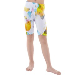 Lamp Color Rainbow Light Kids  Mid Length Swim Shorts by Mariart