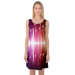 Music Data Science Line Sleeveless Satin Nightdress by Mariart