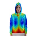 View Max Gain Resize Flower Floral Light Line Chevron Hooded Wind Breaker (Women) View1