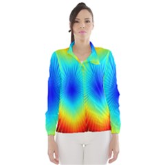 View Max Gain Resize Flower Floral Light Line Chevron Wind Breaker (women) by Mariart