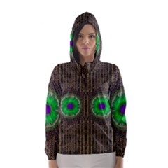 In The Stars And Pearls Is A Flower Hooded Wind Breaker (women) by pepitasart