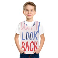 Don t Look Back Big Eye Pink Red Blue Sexy Kids  Sportswear by Mariart