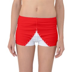 Heart Rhythm Inner Red Boyleg Bikini Bottoms by Mariart