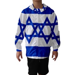 Flag Of Israel Hooded Wind Breaker (kids) by abbeyz71