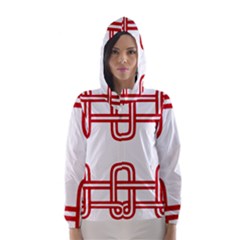 Macedonian Cross Hooded Wind Breaker (women) by abbeyz71