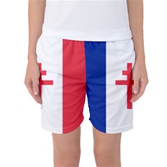 Flag Of Free France (1940-1944) Women s Basketball Shorts by abbeyz71