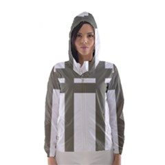 Cross Of Lorraine  Hooded Wind Breaker (women) by abbeyz71